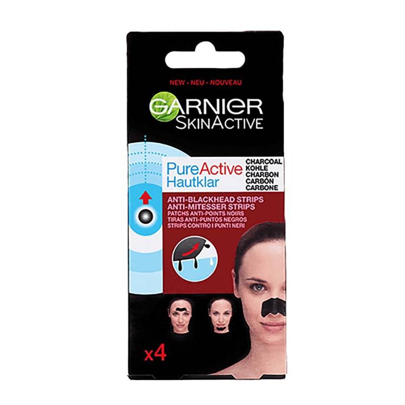 Garnier Pure Active Charcoal Anti-Blackhead Nose Strips x 4 von Garnier