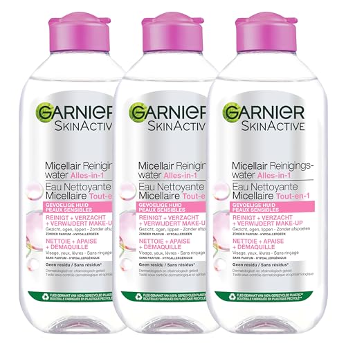 Garnier Skin Active - Micellar Reinigungswasser für empfindliche Haut - 3 x 400ml - Vorteilspack Mizellenwasser Garnier Skin Active - Micellar Reinigungswasser für empfindliche Haut - 3 x 400ml - Vorteilspack Mizellenwasser von Garnier