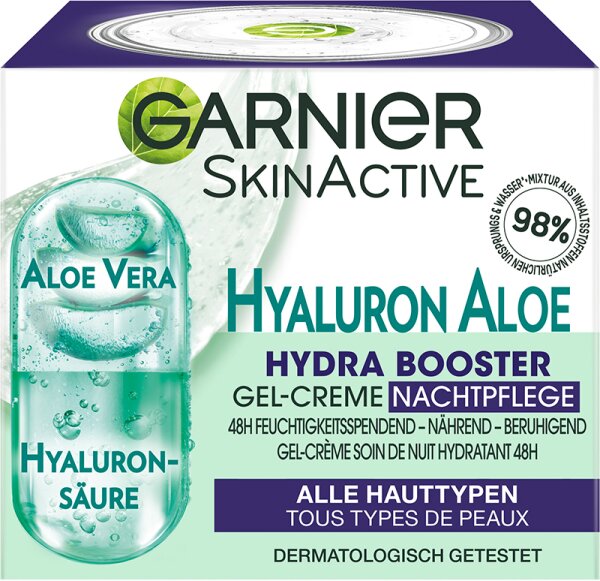 Garnier SkinActive Hyaluron Aloe Hydra Booster Gel-Creme Nachtpflege Nachtcreme 50ml von Garnier