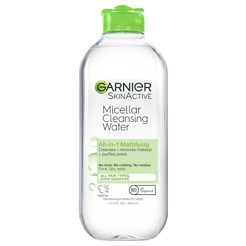 Garnier SkinActive Micellar Cleansing Water, All-in-1 Makeup Remover and Facial Cleanser, For Oily Skin, 13.5 fl oz von Garnier
