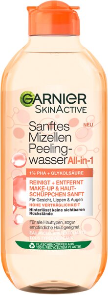Garnier SkinActive Sanftes Mizellen Peelingwasser All-in-1 Gesichtswasser 400ml von Garnier