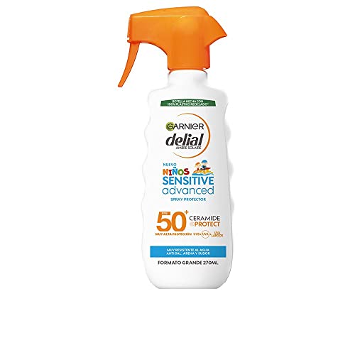 Garnier Sonnenschutzspray Kinder Delial Beständig gegen Wasser, Sand, Salz und Chlor SPF50+ - 270 ml von Garnier