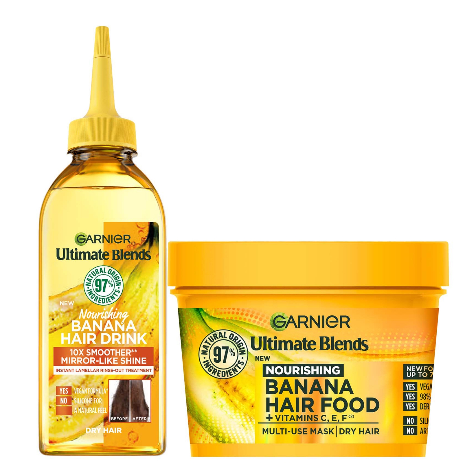 Garnier Ultimate Blends Banana Hair Food Intensely Nourishing Treatment Regime for Dry Hair von Garnier