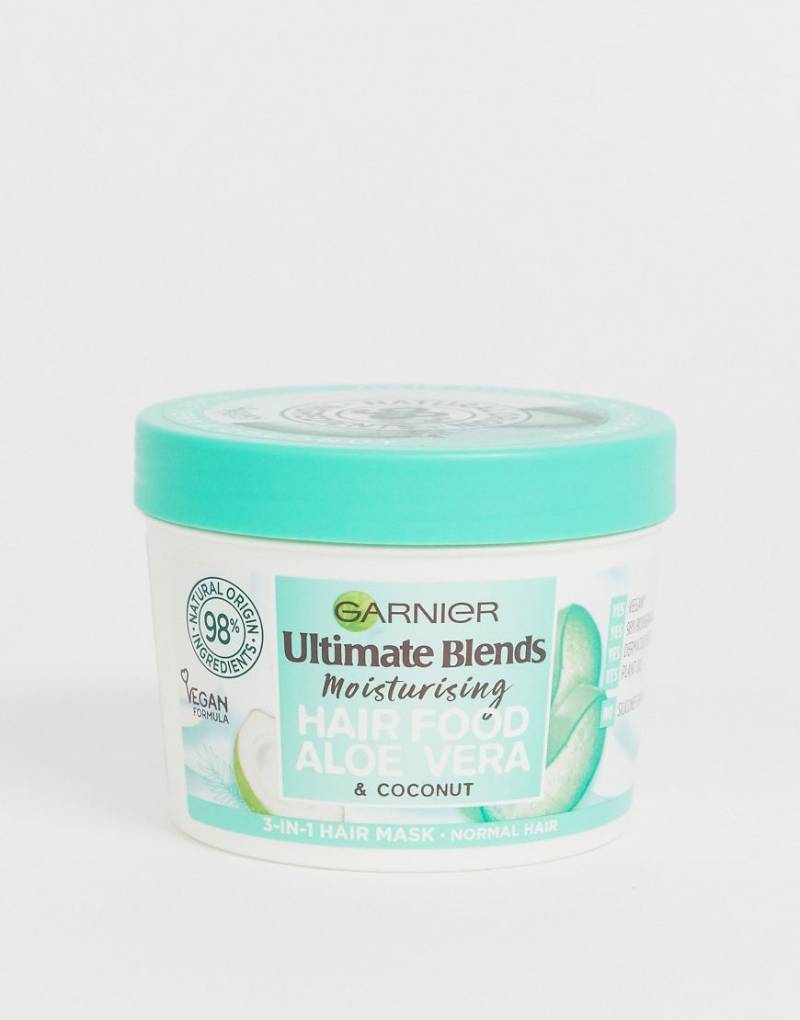 Garnier - Ultimate Blends Hair Food Aloe Vera - 3-in-1-Haarmaske für normales Haar, 400 ml-Keine Farbe von Garnier