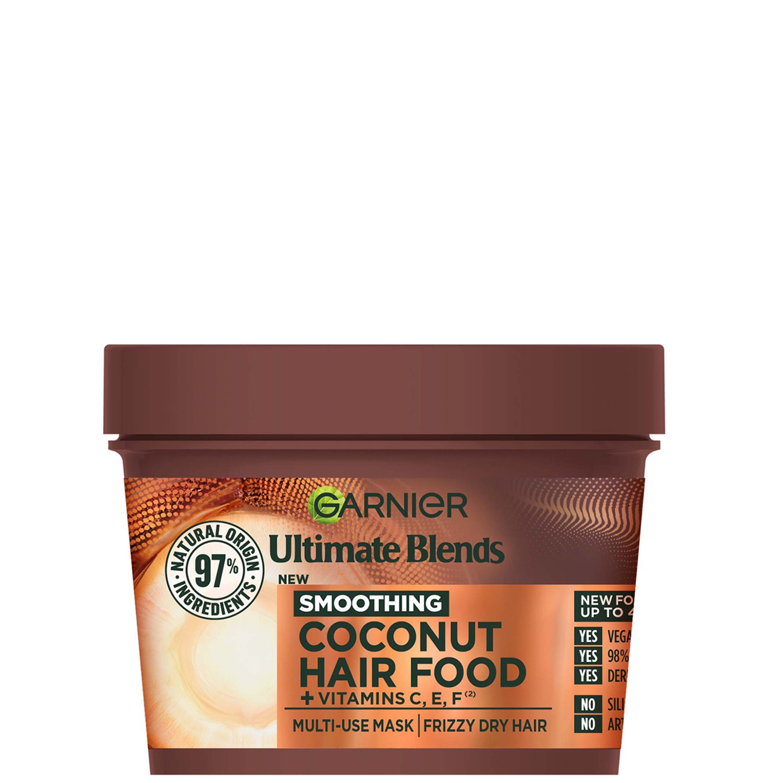 Garnier Ultimate Blends Hair Food Kokosöl 3-in-1-Behandlung mit Einer Maske für Krauses Haar 390 ml von Garnier
