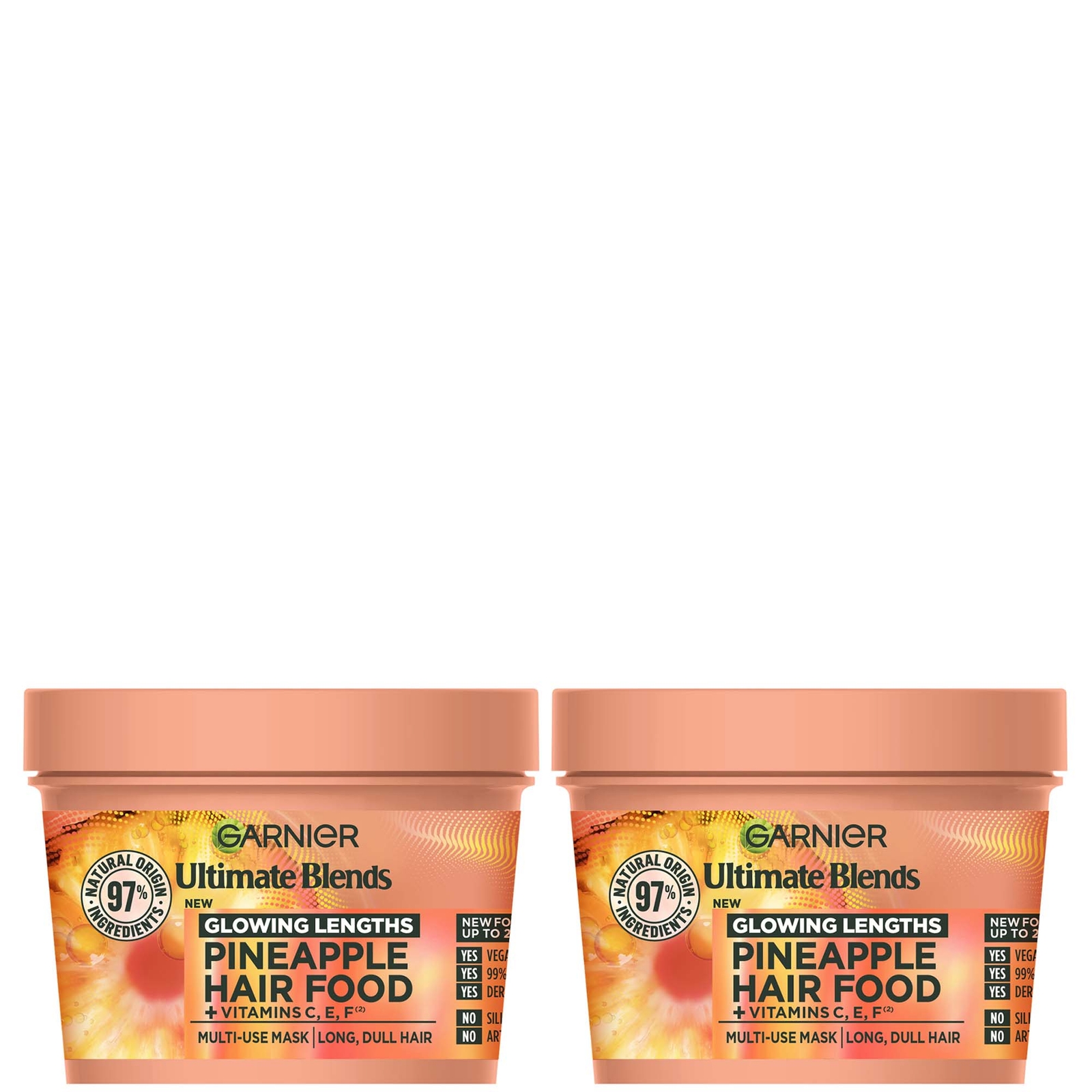 Garnier Ultimate Blends Pineapple 3-in-1 Glowing Hair Mask Duo von Garnier