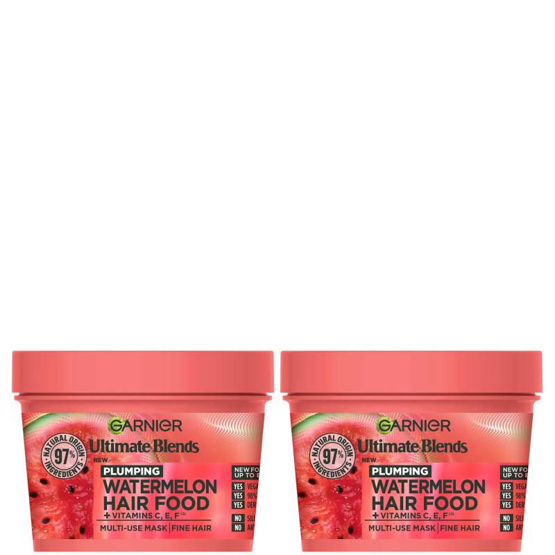 Garnier Ultimate Blends Watermelon 3-in-1 Plumping Hair Mask Duo von Garnier