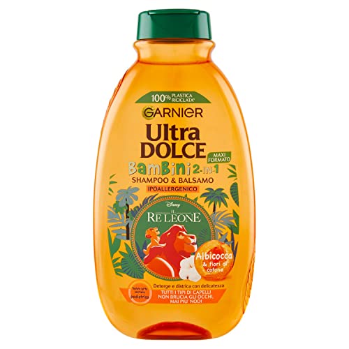 Garnier 2-in-1 Shampoo für Kinder, Aprikose/Baumwollblüte, 300 ml (1er Pack) von Garnier