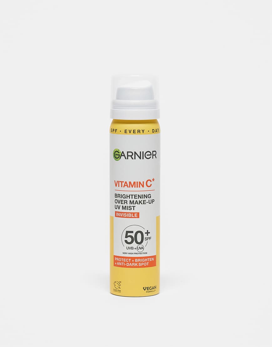 Garnier - Vitamin C Brightening Over Make-Up UV Mist - Aufhellendes Sonnenschutzspray mit LSF50+, 75 ml-Keine Farbe Garnier - Vitamin C Brightening Over Make-Up UV Mist - Aufhellendes Sonnenschutzspray mit LSF50+, 75 ml-Keine Farbe von Garnier