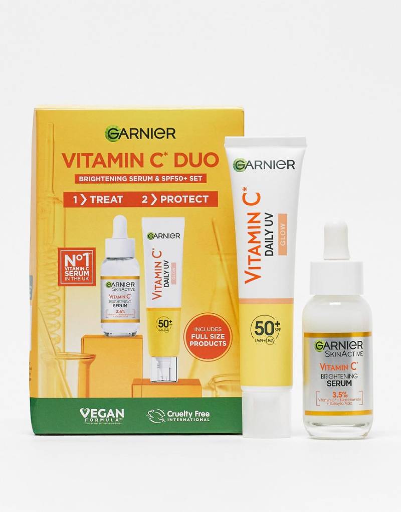 Garnier - Vitamin C Brightening Routine - Hautpflege-Set mit LSF 50+-Keine Farbe von Garnier