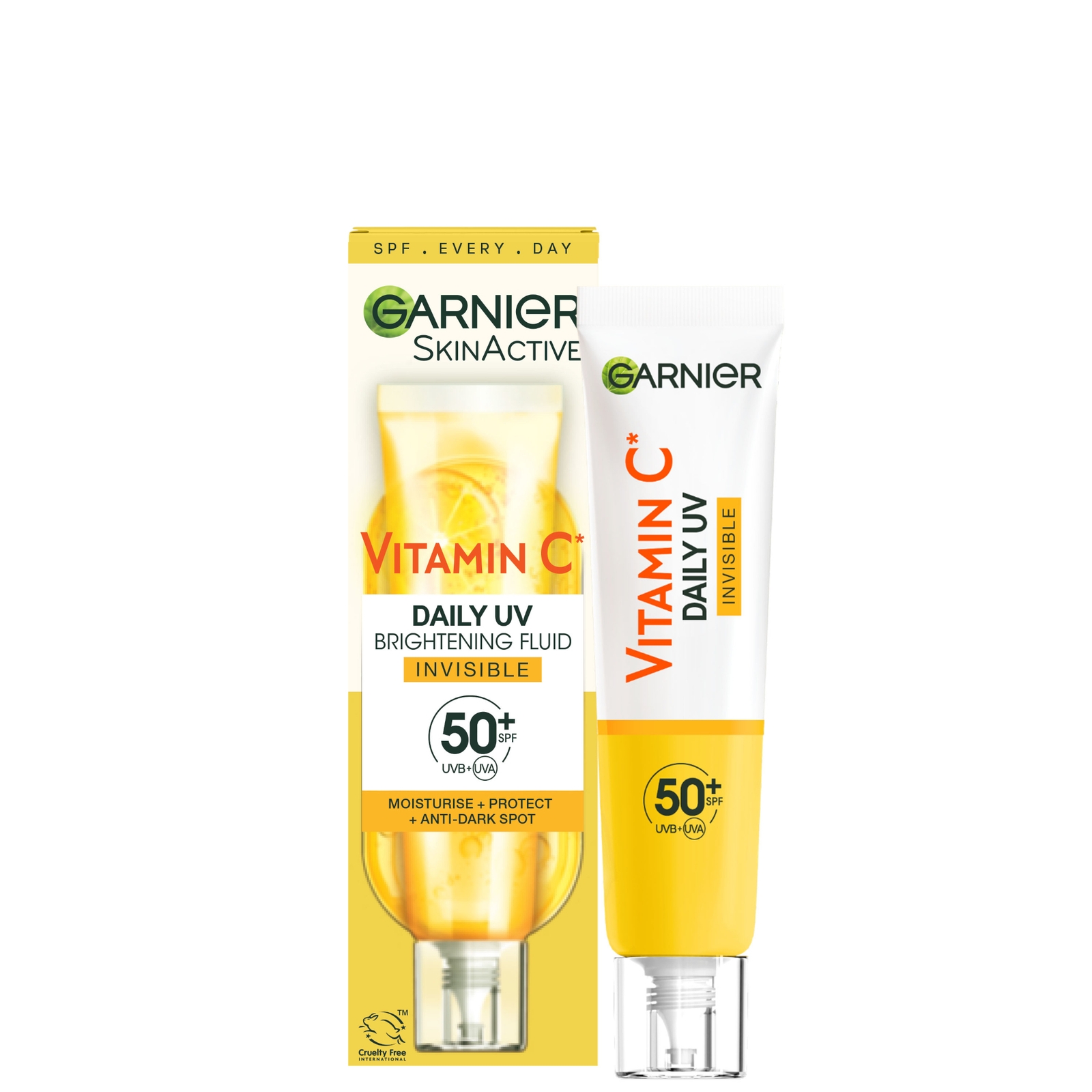 Garnier Vitamin C Täglich UV Aufhellendes Fluid Unsichtbarer LSF 50+ 40 ml von Garnier