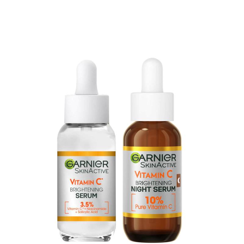 Garnier Vitamin C Day and Night Serum Set for Face, Anti-Dark Spots and Brightening 30ml von Garnier