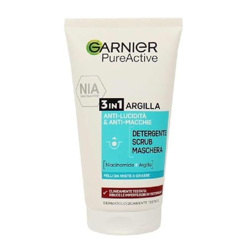 Make-up Entferner gel detergente scrub anti imperfezioni 3 in 1 skin naturals pure 150 ml von Garnier