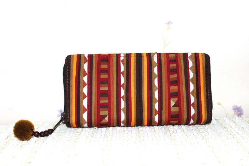 Bunte Hmong Patchwork Geldbörse Clutch - Fep1506 von GaroonBags