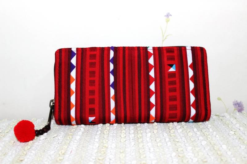 Bunte Hmong Patchwork Geldbörse Clutch - Fep1507 von GaroonBags