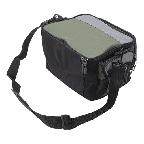 Garosa Angreifer Tackle -Beutel Große Kapazität Fischereiausrüstungsbeutel Mehrfach -Tackle -Organizer mit Verstellbaren Schultergurten für Salzwasser Süßwasserfischen von Garosa