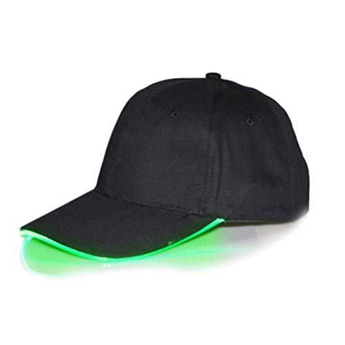 LED Light Hat Leuchtende Baseballkappe 3 Blinkmodi Outdoor Cool Hat Einstellbar für Nachtfischen Wandern Konzerte Partys Festivals Bars KTV Weihnachten (1) von Garosa