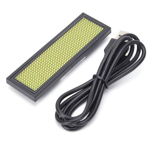 Programmierbare LED-Namensschild LED-Scrolling-Meldung Namensschild LED-Schild für Restaurant Shop Party Bar Ausstellung Flughafen Einkaufszentren Krankenhäuser 110-240V(Gelb) von Garosa