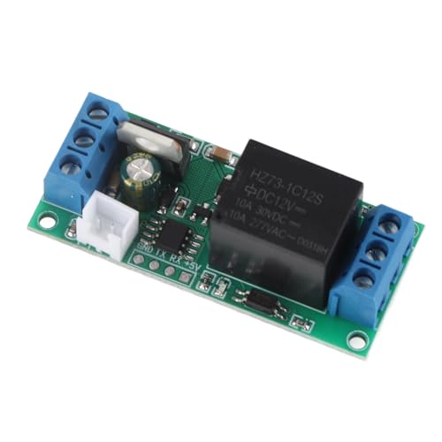 YYLOCK-1 Switch-Modul Selbsthemmender Smart Relay Schalter High-Level-Trigger-Relaismodul EIN-Knopf-Start-Stopp-Selbsthemmender Optokoppler 5/12 V / 24V zum Garagenkamin DIY Garagentoröffner (12 V) von Garosa
