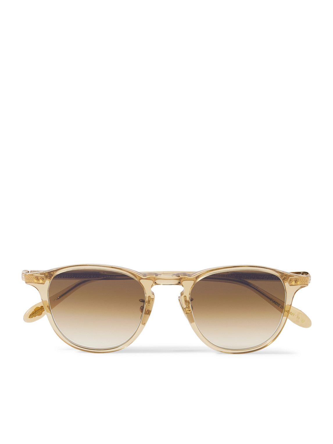 Garrett Leight California Optical - Hampton J Sun Round-Frame Acetate Sunglasses - Men - Brown von Garrett Leight California Optical