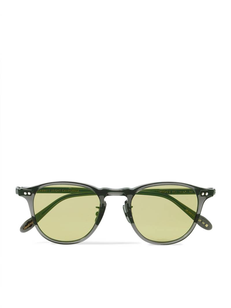 Garrett Leight California Optical - Hampton J Sun Round-Frame Acetate Sunglasses - Men - Gray von Garrett Leight California Optical