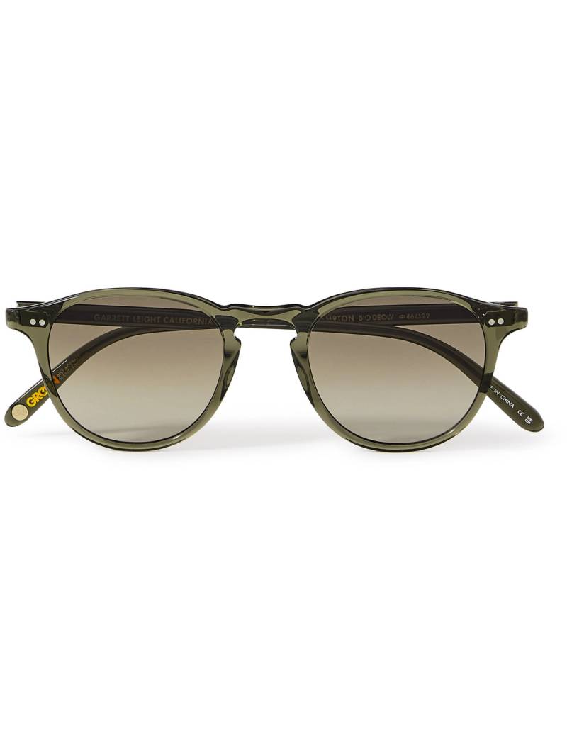 Garrett Leight California Optical - Hampton Round-Frame Acetate Sunglasses - Men - Green von Garrett Leight California Optical