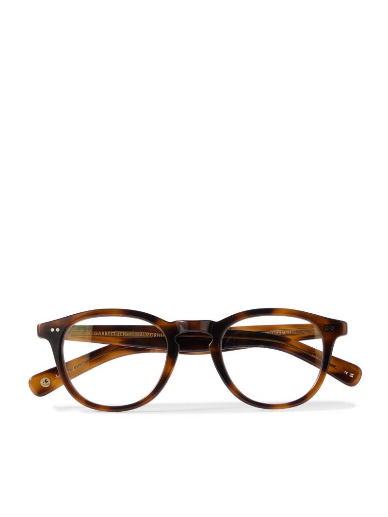 Garrett Leight California Optical - Hampton Round-Frame Tortoiseshell Acetate Optical Glasses - Men - Brown von Garrett Leight California Optical