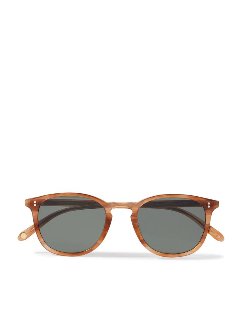 Garrett Leight California Optical - Kinney Round-Frame Acetate Polarised Sunglasses - Men - Brown von Garrett Leight California Optical