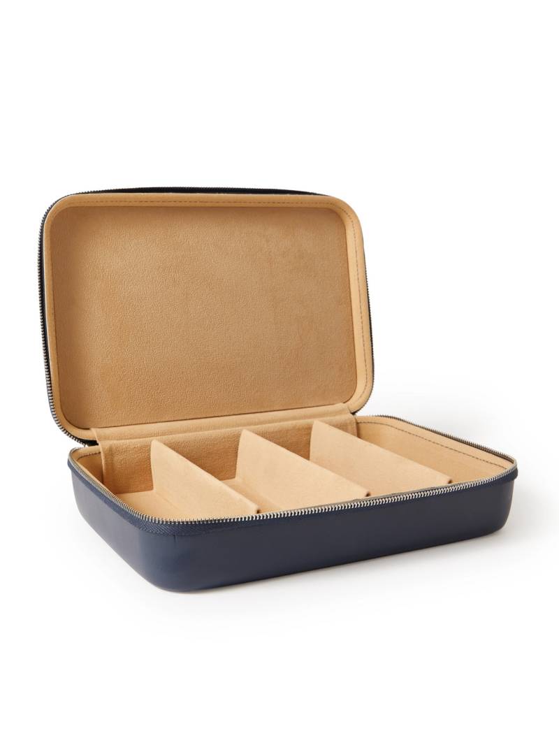 Garrett Leight California Optical - Logo-Embossed Printed Faux Leather Collector's Case - Men - Blue Garrett Leight California Optical - Logo-Embossed Printed Faux Leather Collector's Case - Men - Blue von Garrett Leight California Optical