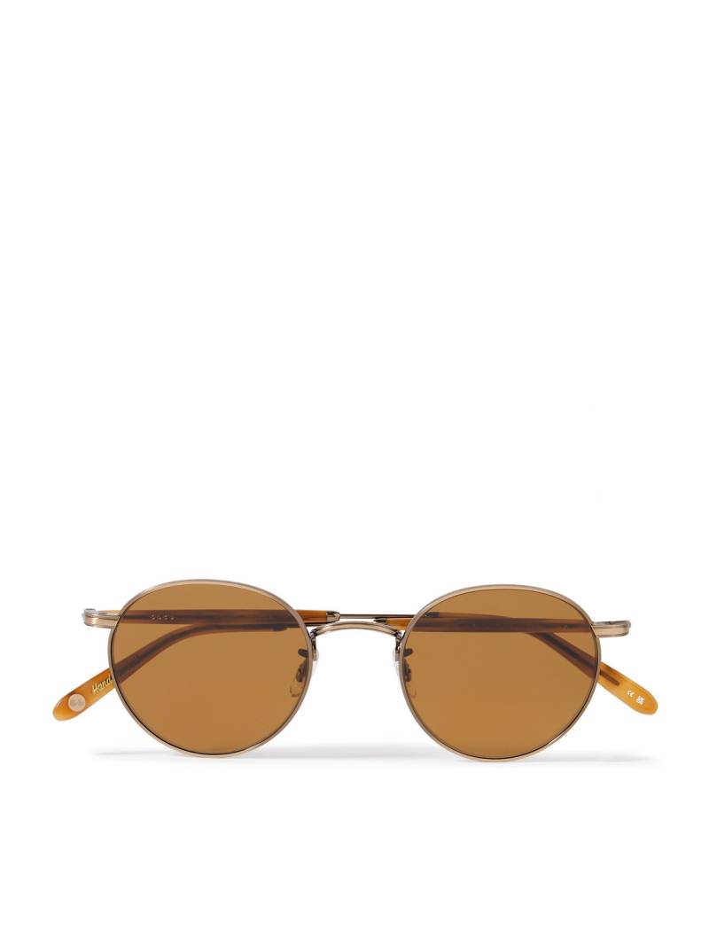 Garrett Leight California Optical - Wilson M Sun Round-Frame Gold-Tone and Acetate Sunglasses - Men - Gold von Garrett Leight California Optical