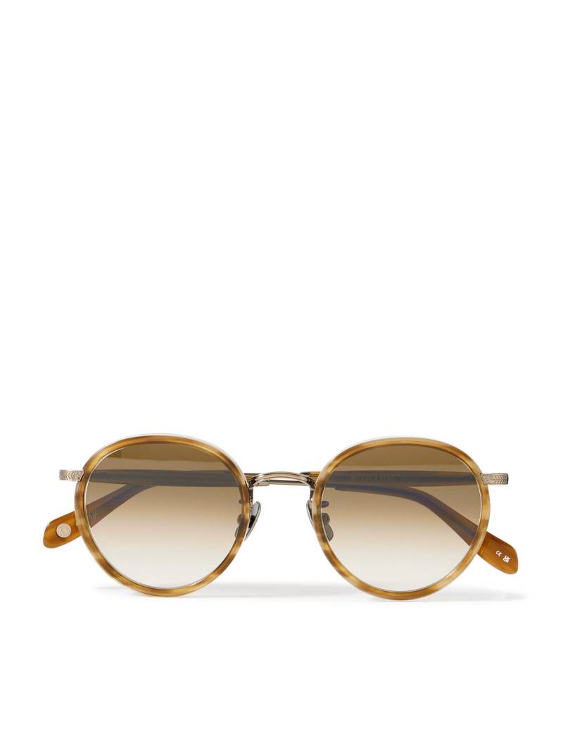 Garrett Leight California Optical - Wilson X Sun Round-Frame Acetate and Gold-Tone Sunglasses - Men - Brown von Garrett Leight California Optical