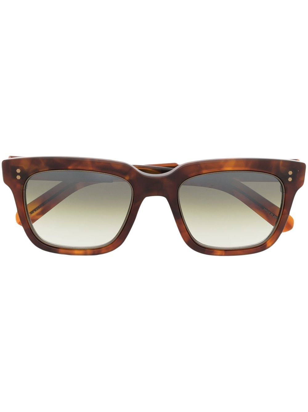 Garrett Leight Eckige Brille in Schildpattoptik - Braun von Garrett Leight