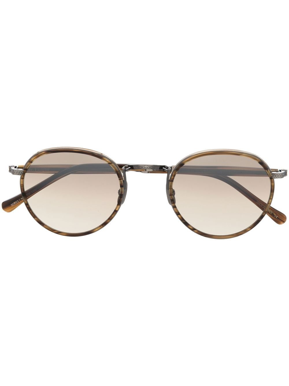 Garrett Leight Sonnenbrille mit rundem Gestell - Braun von Garrett Leight