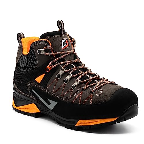 GARSPORT Herren Mountain TECH W3 WP S3 Safety Shoe, ANTHRAZIT/ORANGE, 43 EU von Garsport