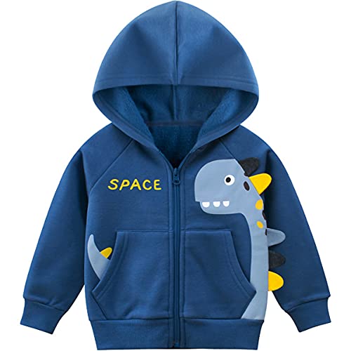 Garsumiss Kids Hooded Jungen Pullover Dinosaurier Sweat Shirt Headwear Jacke, Pattern 7,Tag110 /2-3 Jahre von Garsumiss