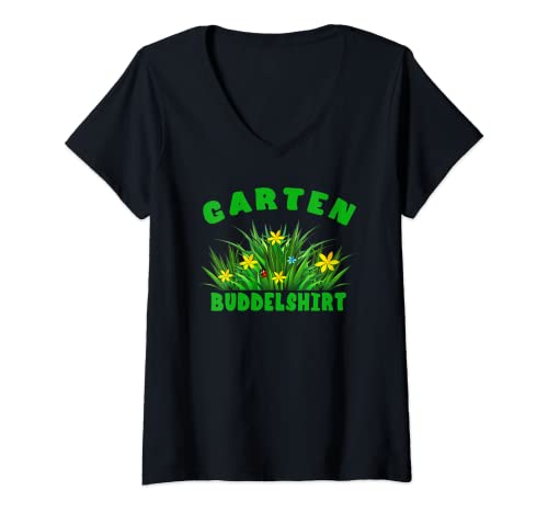 Damen Gärtner Buddel Hobbygärtner Retro Vintage Chef Garten Buddel T-Shirt mit V-Ausschnitt Damen Gärtner Buddel Hobbygärtner Retro Vintage Chef Garten Buddel T-Shirt mit V-Ausschnitt von Garten Buddelshirt Hobbygärtner Deko Geschenkideen