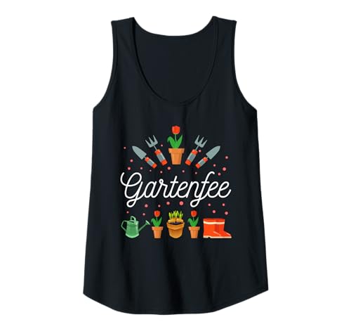 Damen Gartenfee Gärtnerin Kleingarten Gartenprinzessin Garten Mama Tank Top von Garten Motive für Gärtner Bekleidung Geschenk Shop