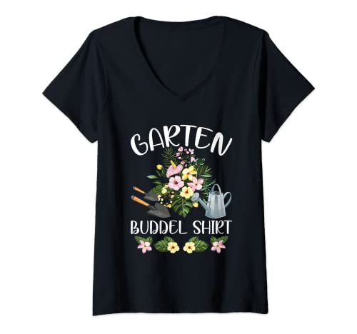 Damen Garten Buddel Shirt Gärtner Hobbygärtner Blumen T-Shirt mit V-Ausschnitt Damen Garten Buddel Shirt Gärtner Hobbygärtner Blumen T-Shirt mit V-Ausschnitt von Garten Sprüche Kleidung Für Hobbygärtner