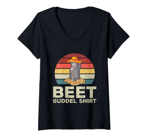 Damen Beet Buddel Shirt Gärtner Maulwurf Garten Gartenarbeit T-Shirt mit V-Ausschnitt Damen Beet Buddel Shirt Gärtner Maulwurf Garten Gartenarbeit T-Shirt mit V-Ausschnitt von Garten & Maulwurf Sprüche Kleidung