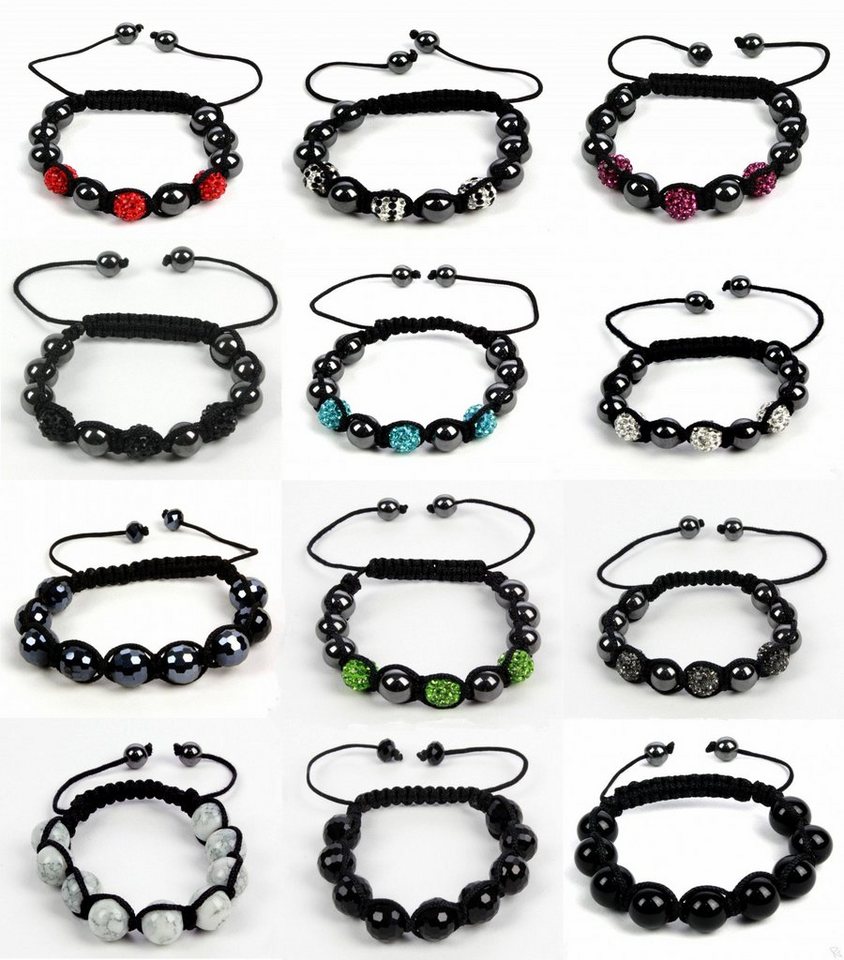 GartenHero Armband Shamballa Armband verstellbar mit Strass Steinen Glücksbringer Armreif GartenHero Armband Shamballa Armband verstellbar mit Strass Steinen Glücksbringer Armreif von GartenHero