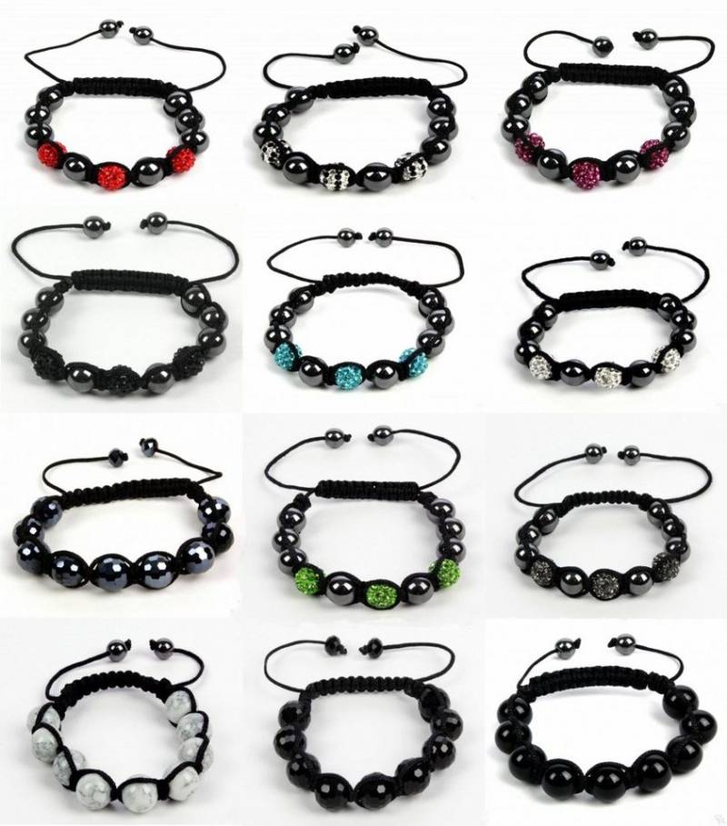 GartenHero Armband Shamballa Armband verstellbar mit Strass Steinen Glücksbringer Armreif GartenHero Armband Shamballa Armband verstellbar mit Strass Steinen Glücksbringer Armreif von GartenHero