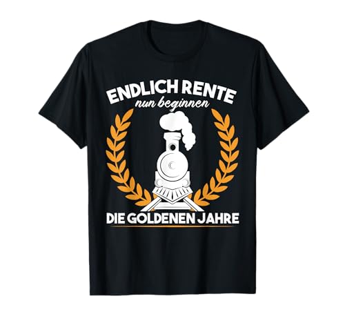 Modellbahn Endlich Rente Modelleisenbahn Eisenbahn T-Shirt Modellbahn Endlich Rente Modelleisenbahn Eisenbahn T-Shirt von Garteneisenbahn Gartenbahn Schaffner Kostüm Zug