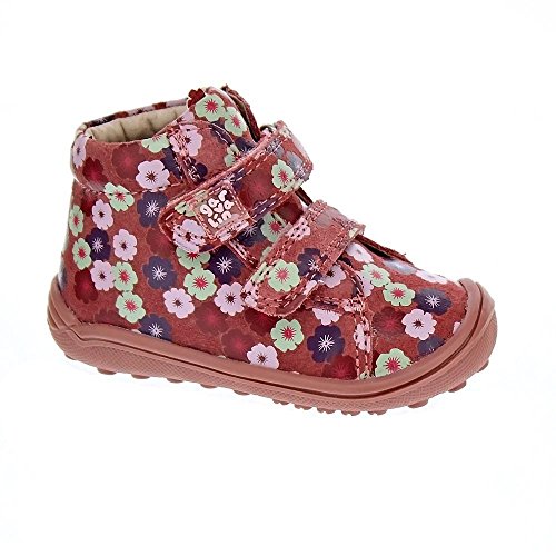 Garvalín Baby Mädchen 171300 Stiefeletten, Rosa (rosa und Blumen (Rauhleder Bedruckt) von Garvalín