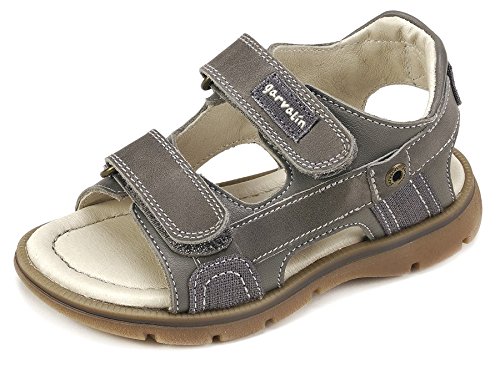 Garvalín Jungen 182463 Peeptoe Sandalen, Grau, Marengo, Anthrazit, 28 EU von Garvalín