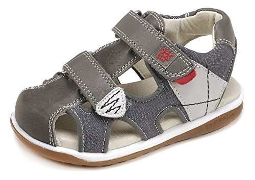 Garvalín Jungen Unisex Baby 182459 Geschlossene Sandalen, Grau Meliert Sauvage, 22 EU von Garvalín