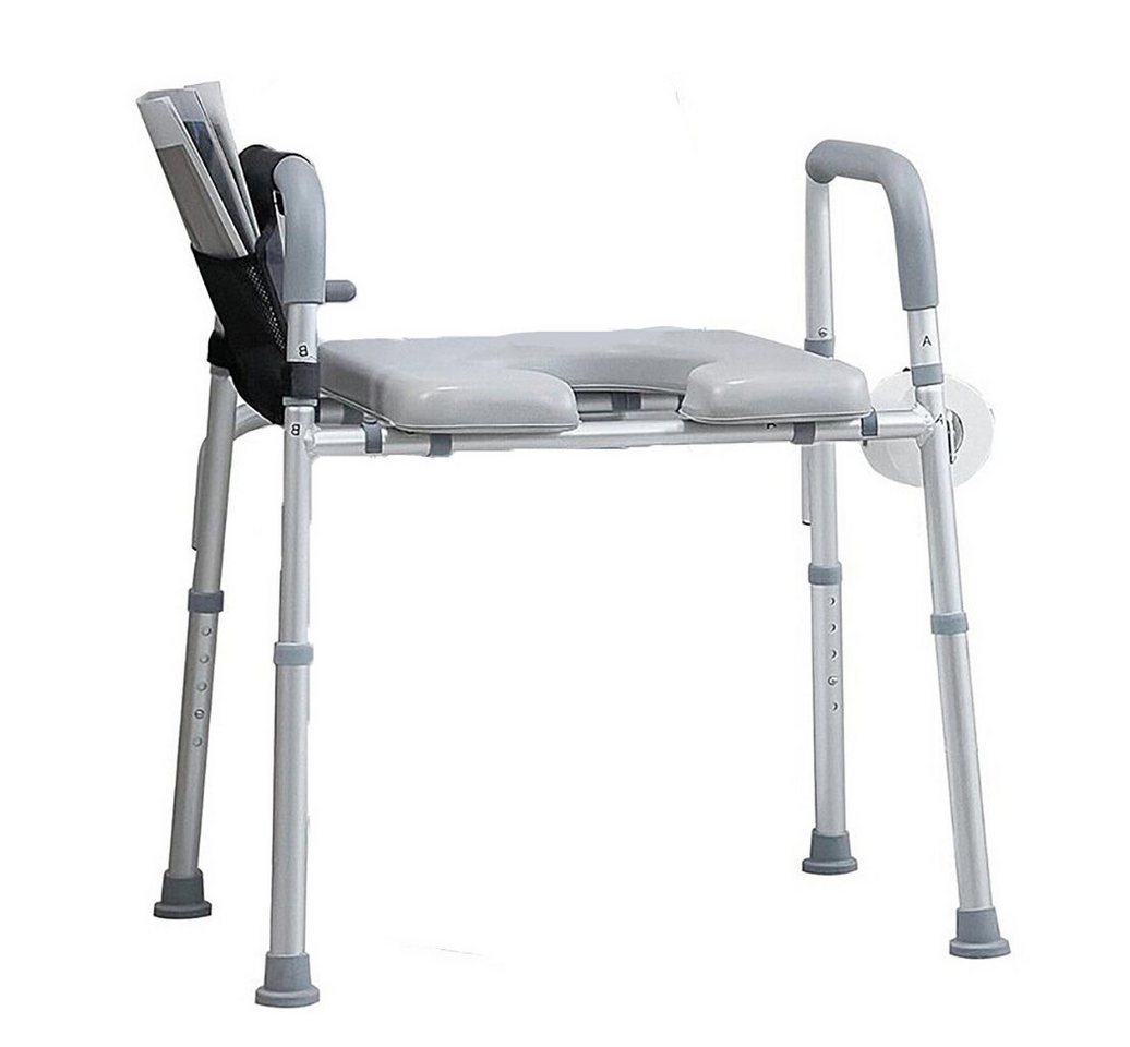 GarveeMore Hygienehocker Erhöhter Toilettensitz mit Armlehnen Gepolsterte Sitzanhebungen 300lbs, Höhenverstellbarer Toilettensitz für Ältere Behinderte Handicap GarveeMore Hygienehocker Erhöhter Toilettensitz mit Armlehnen Gepolsterte Sitzanhebungen 300lbs, Höhenverstellbarer Toilettensitz für Ältere Behinderte Handicap von GarveeMore