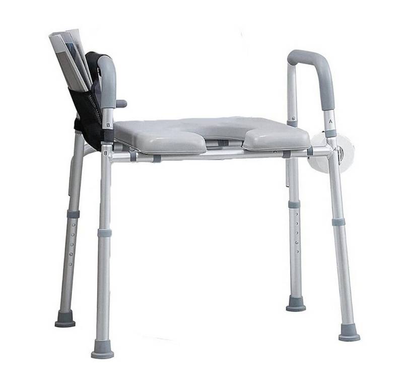 GarveeMore Hygienehocker Erhöhter Toilettensitz mit Armlehnen Gepolsterte Sitzanhebungen 300lbs, Höhenverstellbarer Toilettensitz für Ältere Behinderte Handicap GarveeMore Hygienehocker Erhöhter Toilettensitz mit Armlehnen Gepolsterte Sitzanhebungen 300lbs, Höhenverstellbarer Toilettensitz für Ältere Behinderte Handicap von GarveeMore