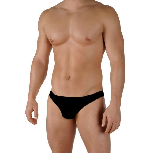 Gary Majdell Sport Sport Herren Neu Solide schwarz2 Tanga Badeanzug Groß von Gary Majdell Sport