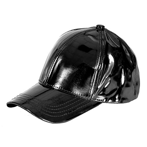 Gary Majdell Sport Unisex Metallic Shiny Baseball Cap mit verstellbarem Klettverschluss, schwarz metallic, Einheitsgröße von Gary Majdell Sport