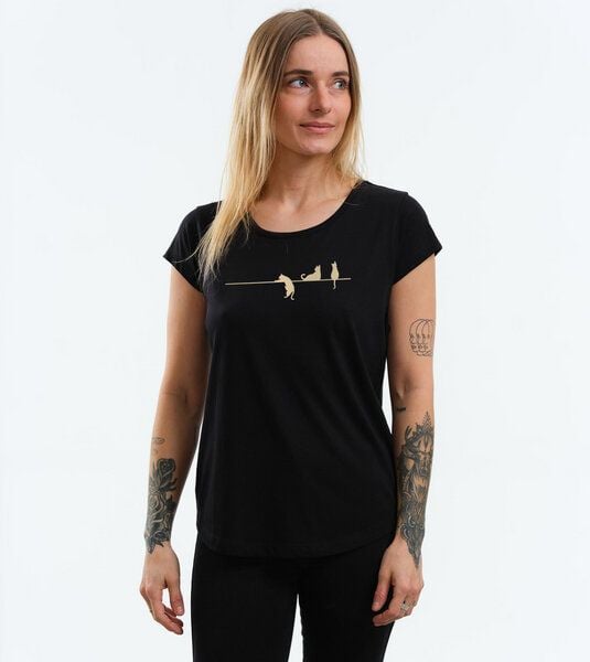 GARY MASH Shirt Asheville Katzen aus Modal®-Mix von Gary Mash